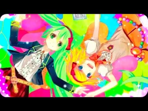 「【鏡音リン 初音ミク】らびゅ*らびゅ【オリジナル】」サムネイル