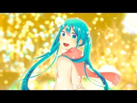 「【初音ミク】白い雪が舞う街【オリジナル】」サムネイル